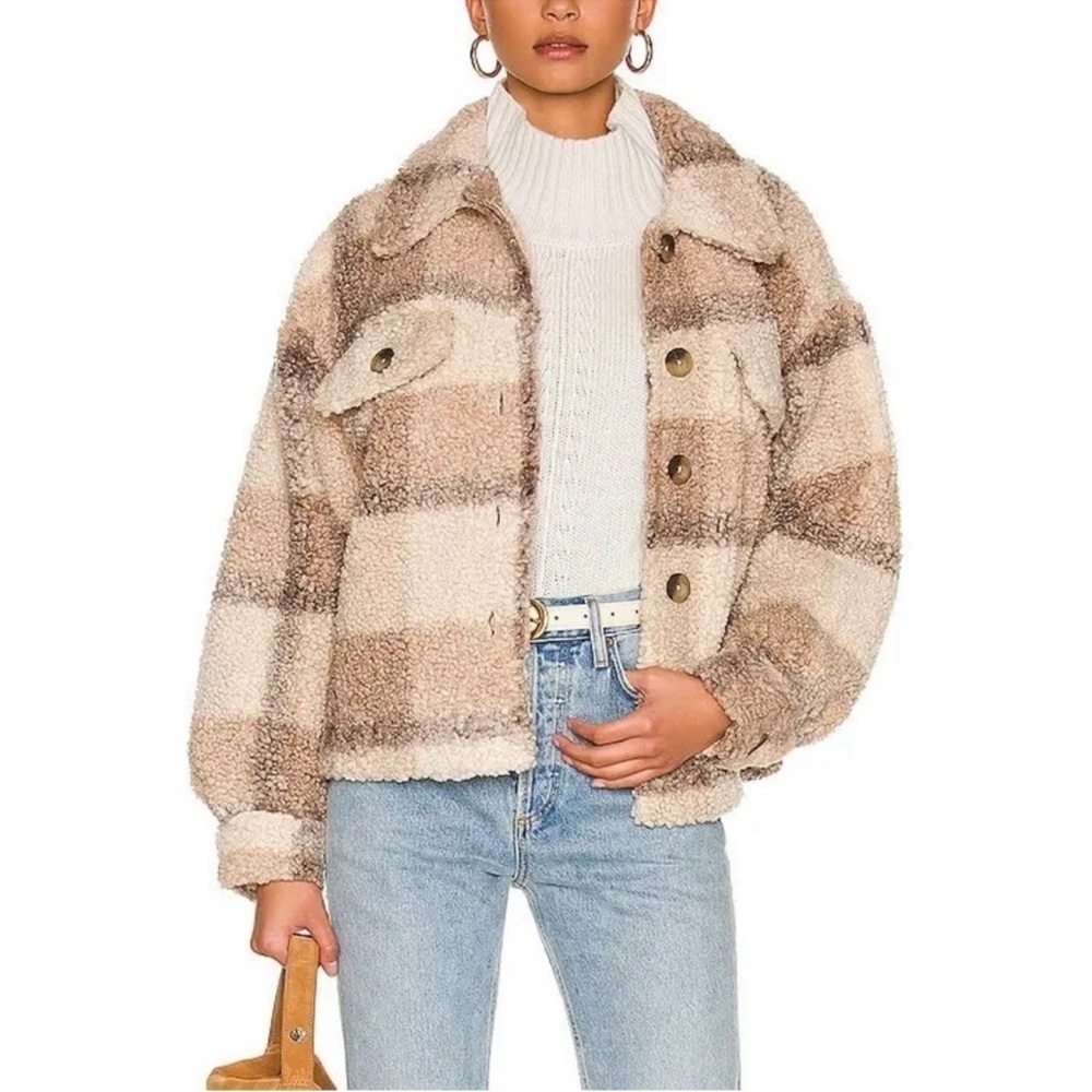 BB DAKOTA BY STEVE MADDEN Plaid To See You Jacket size L